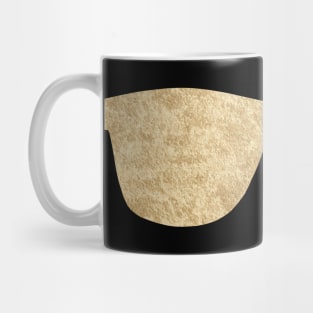 Sunglasses - golden faux foil Mug